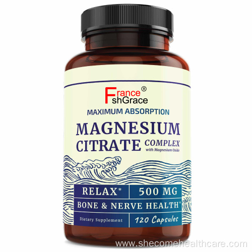Magnesium Citrate Digestion Health Magnesium Capsules